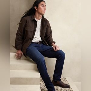 Banana Republic Men’s Slim Luxe Traveler jean in Indigo